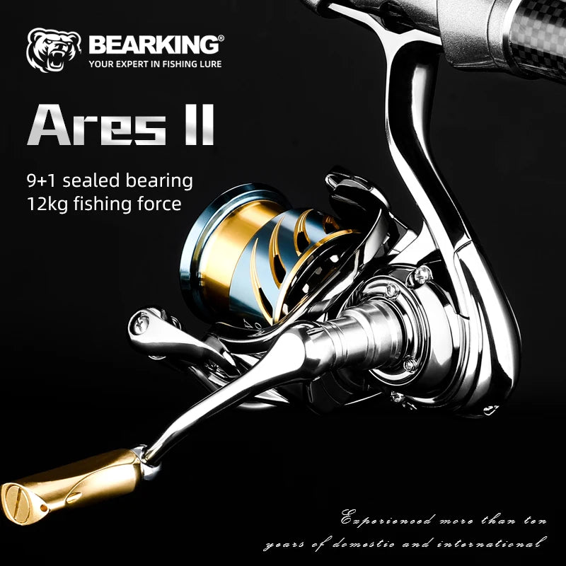 BEARKING Brand TW-S series Stainless steel bearing 5.5:1 Fishing Reel  Drag System 12Kg Max Power Spinning Wheel Fishing Coil