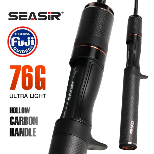 SEASIR Black Arrow Fishing Rod 4.92FT 76G Lure Weight 0.8-10g UL Carbon Fiber FUJI O Guide Rings BFS Light Micro Fish Pole