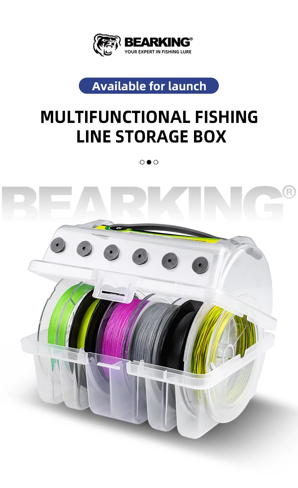 BEARKING 6 Compartment Line Storage Box