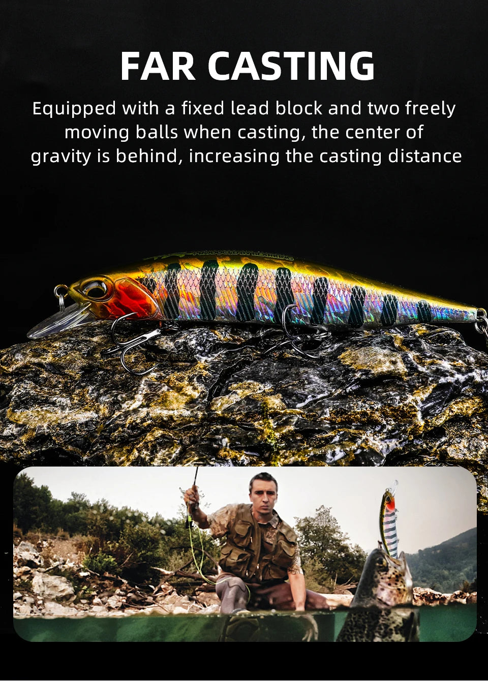 BEARKING 11cm 17g depth 0.8-1.6m