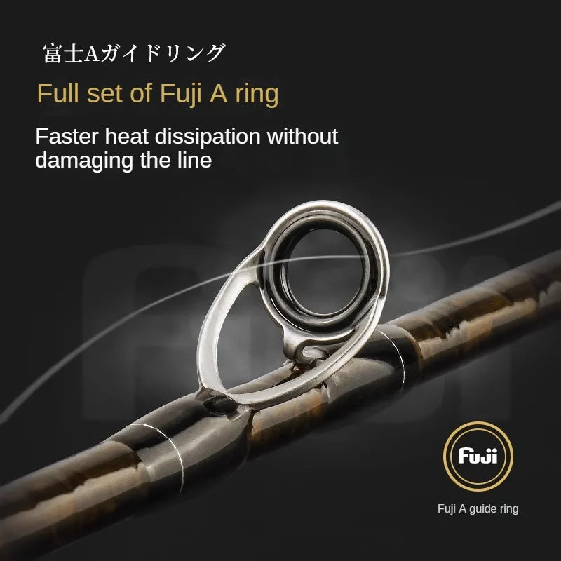 RUNCL Trout Rod BFS Fishing Casting UL Spinning Light Travel Rod Stream Ejection Rod Fuji Alconite Ring Perch