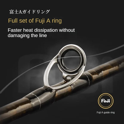 RUNCL Trout Rod BFS Fishing Casting UL Spinning Light Travel Rod Stream Ejection Rod Fuji Alconite Ring Perch