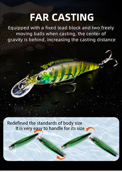 BEARKING PRO 80mm 9.9g slim minnow
