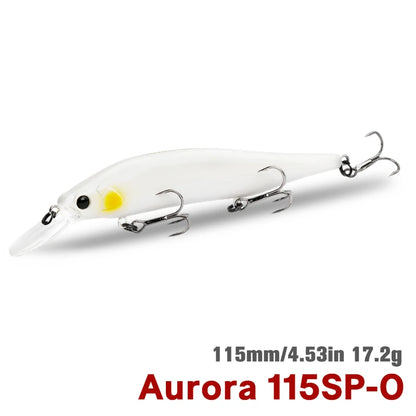 TSURINOYA 115mm 17.2g Suspending Minnow  Tungsten Weight System AURORA 115sp